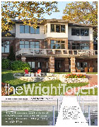 Northern Indiana Lakes Magazine - Spring 2011. Wyatt House Plan in Wright, Prairie Style